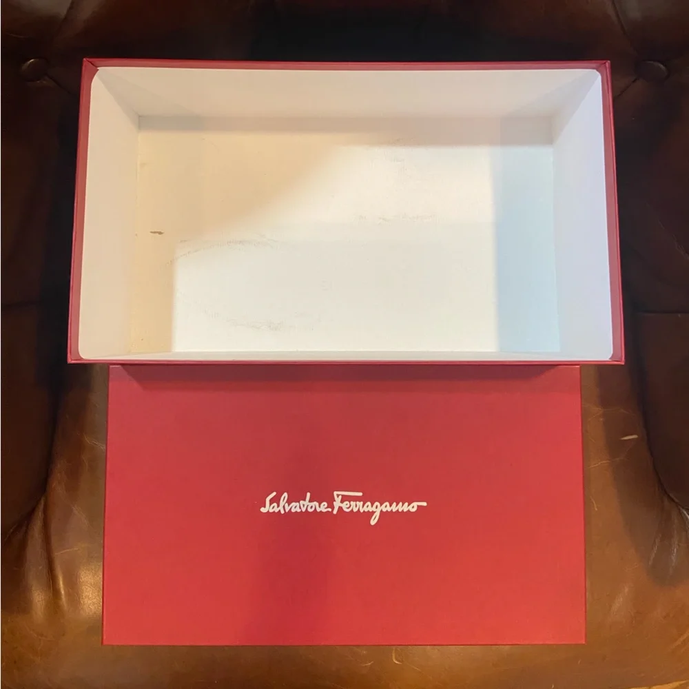 Salvatore Ferragamo Red and Cream Garment Bags